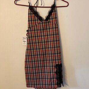 Sexy plaid dress